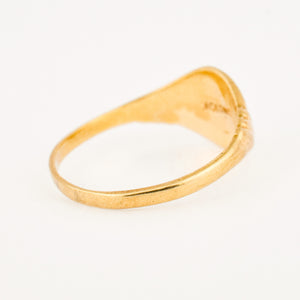 vintage gold 'n' signet ring 