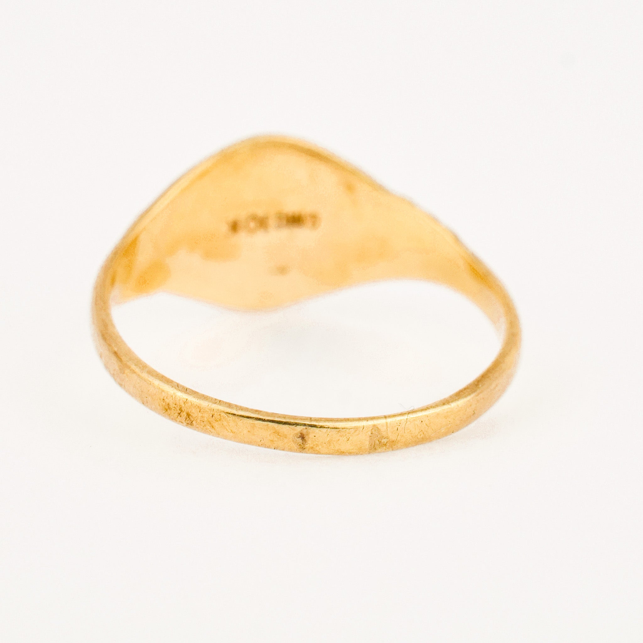 vintage gold 'n' signet ring 