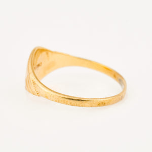 vintage gold 'n' signet ring 