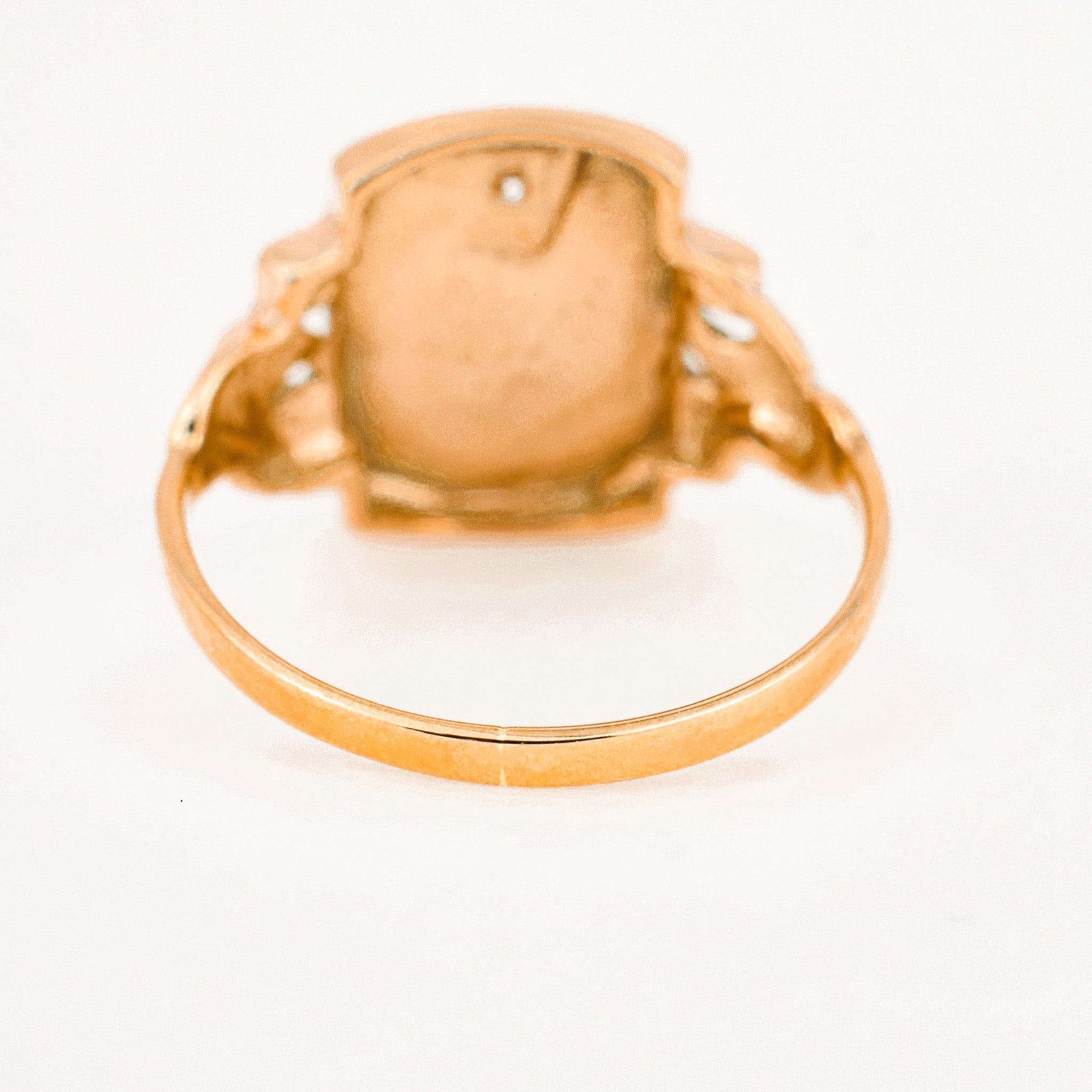 vintage gold 'JP' Signet Ring