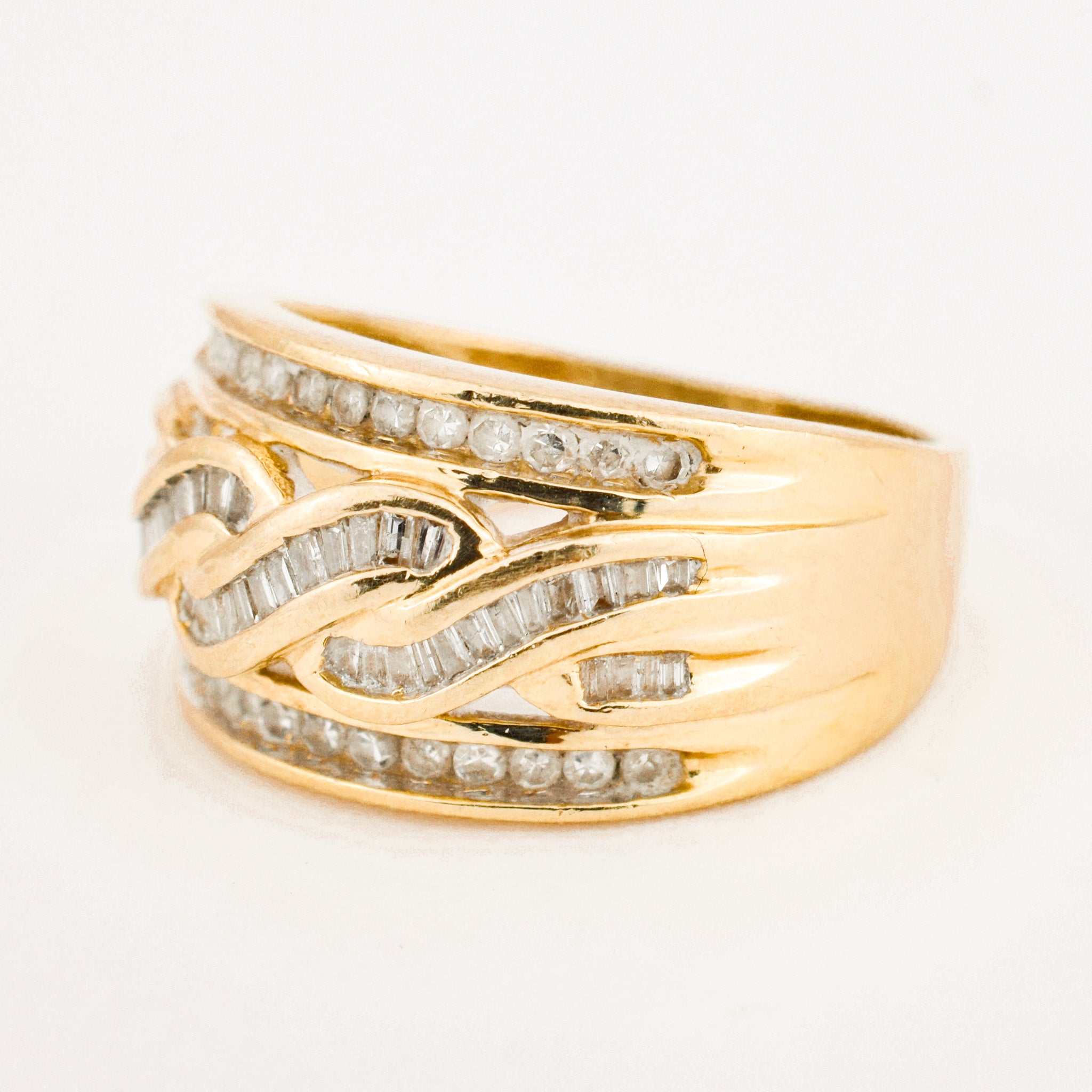 vintage Diamond Wave Band