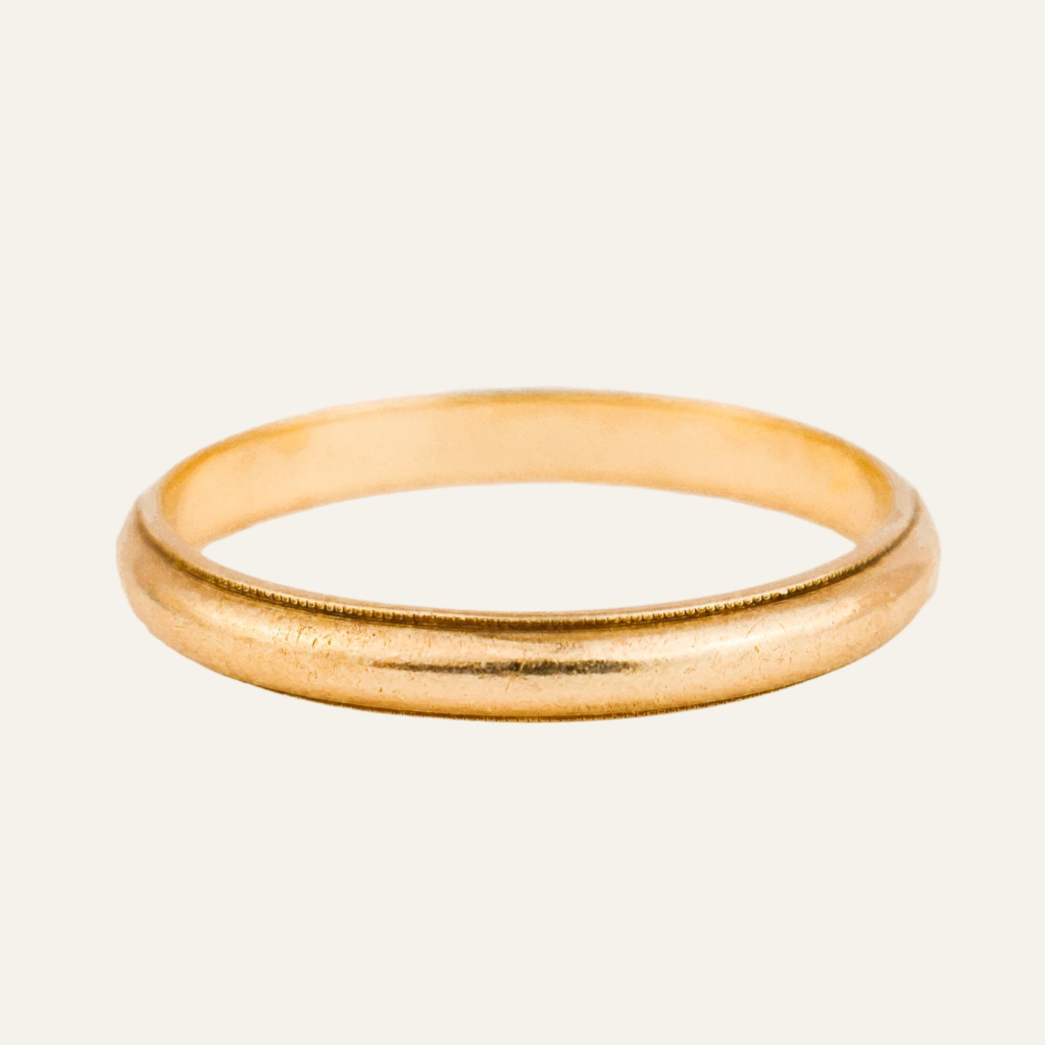 vintage 2.8 mm 14k Gold wedding Band 