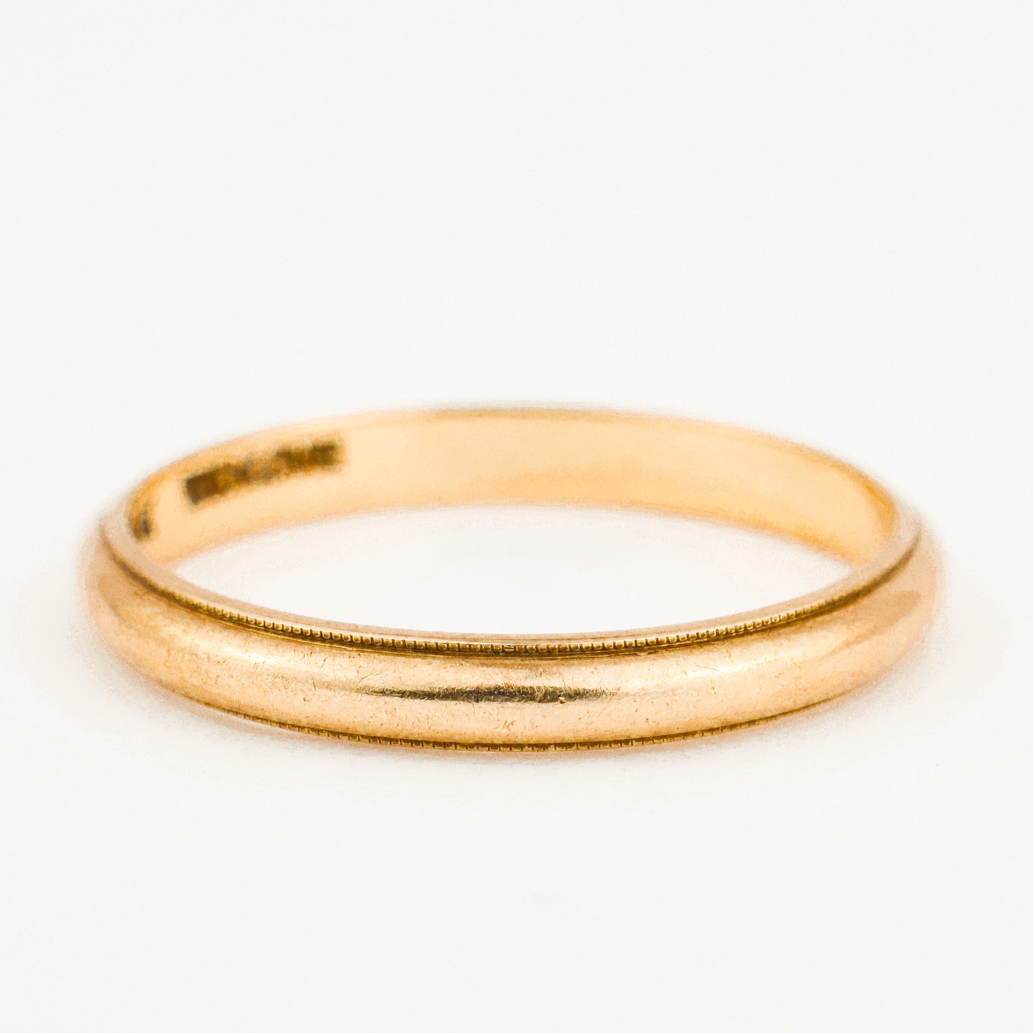 vintage 2.8 mm 14k Gold wedding Band 