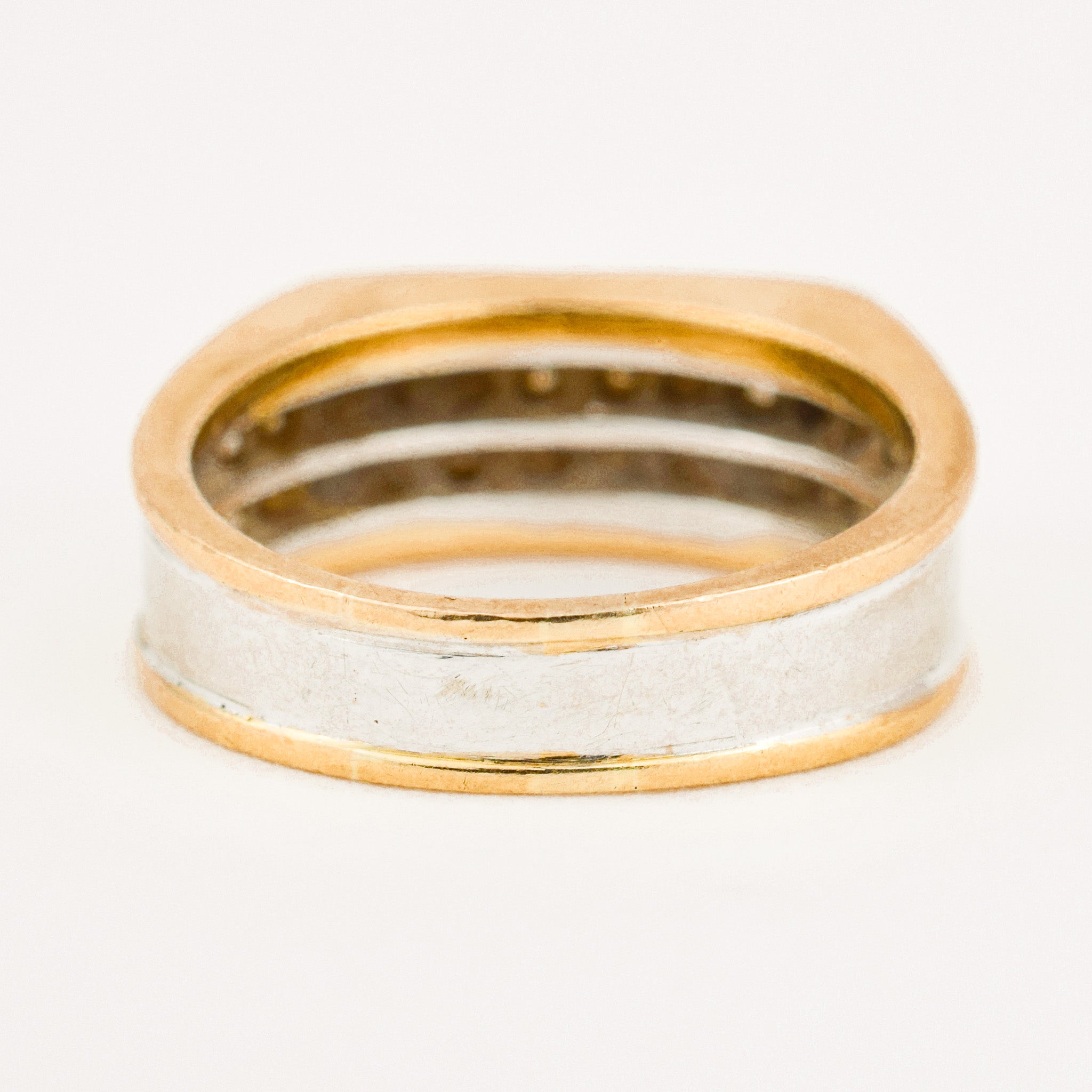 vintage Retro Diamond Angular Band