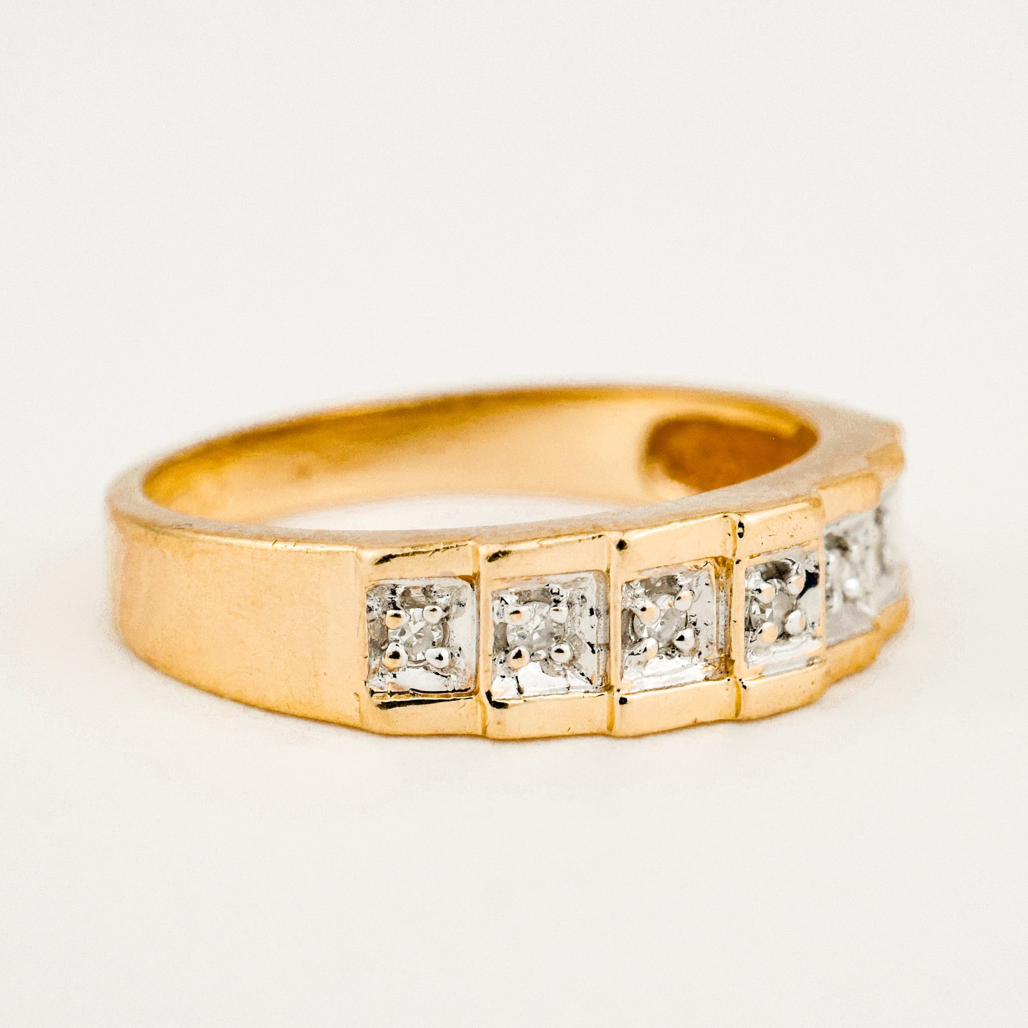 vintage Diamond Staircase Ring