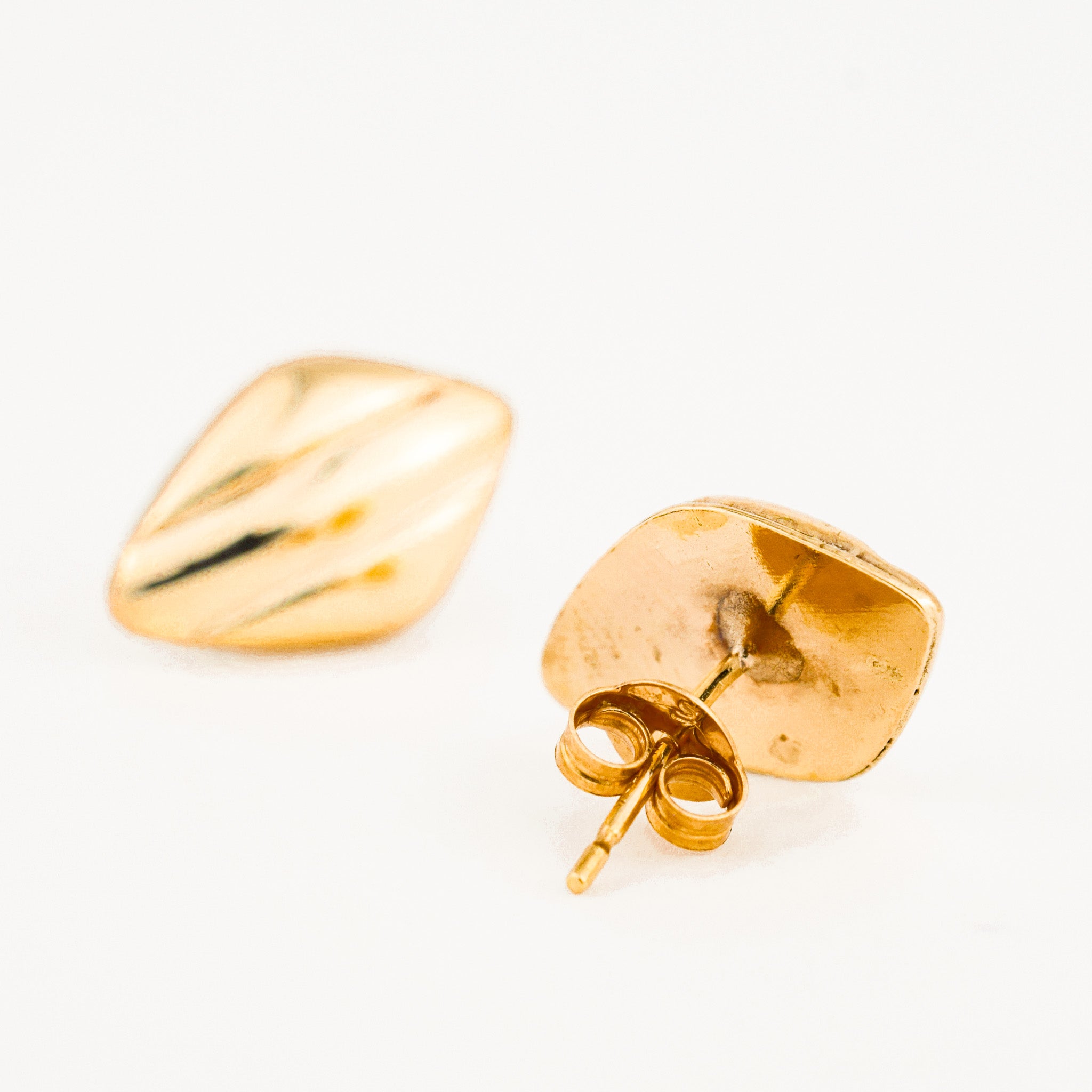 vintage gold Retro Stud Earrings