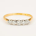 5 Diamond Antique Ring