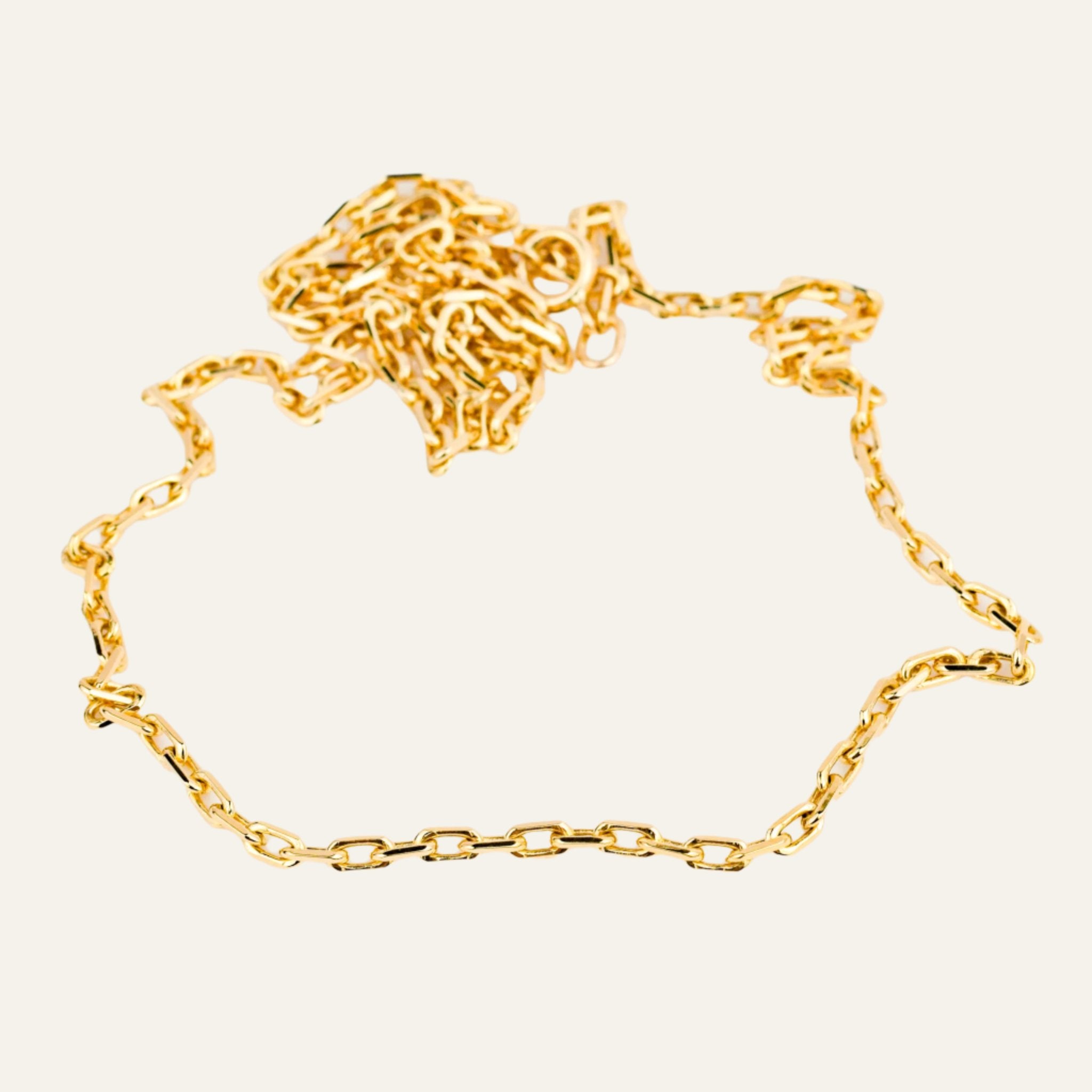 vintage gold 18.5" Cable Link Necklace