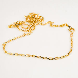 vintage gold 18.5" Cable Link Necklace