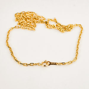 vintage gold 18.5" Cable Link Necklace