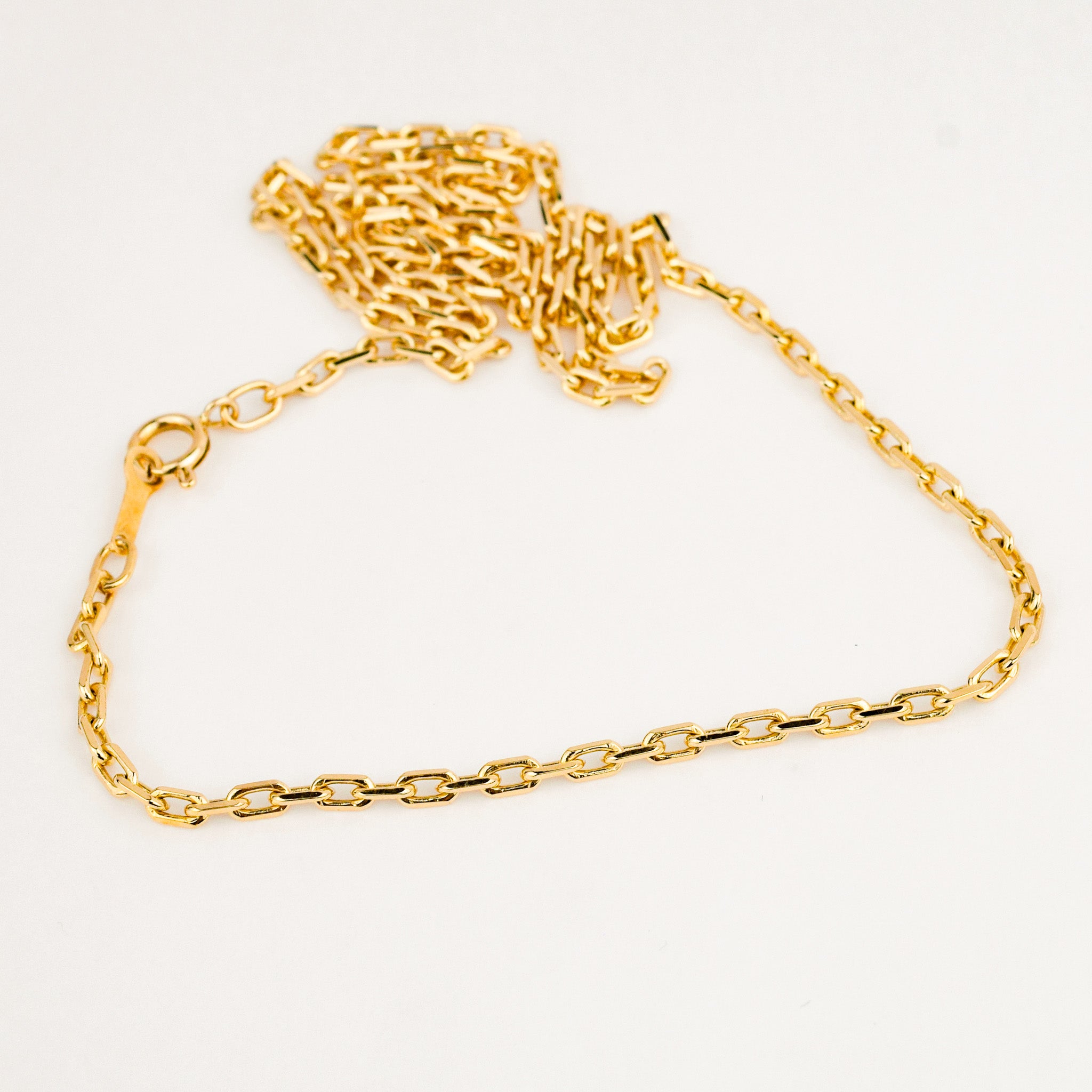 vintage gold 18.5" Cable Link Necklace