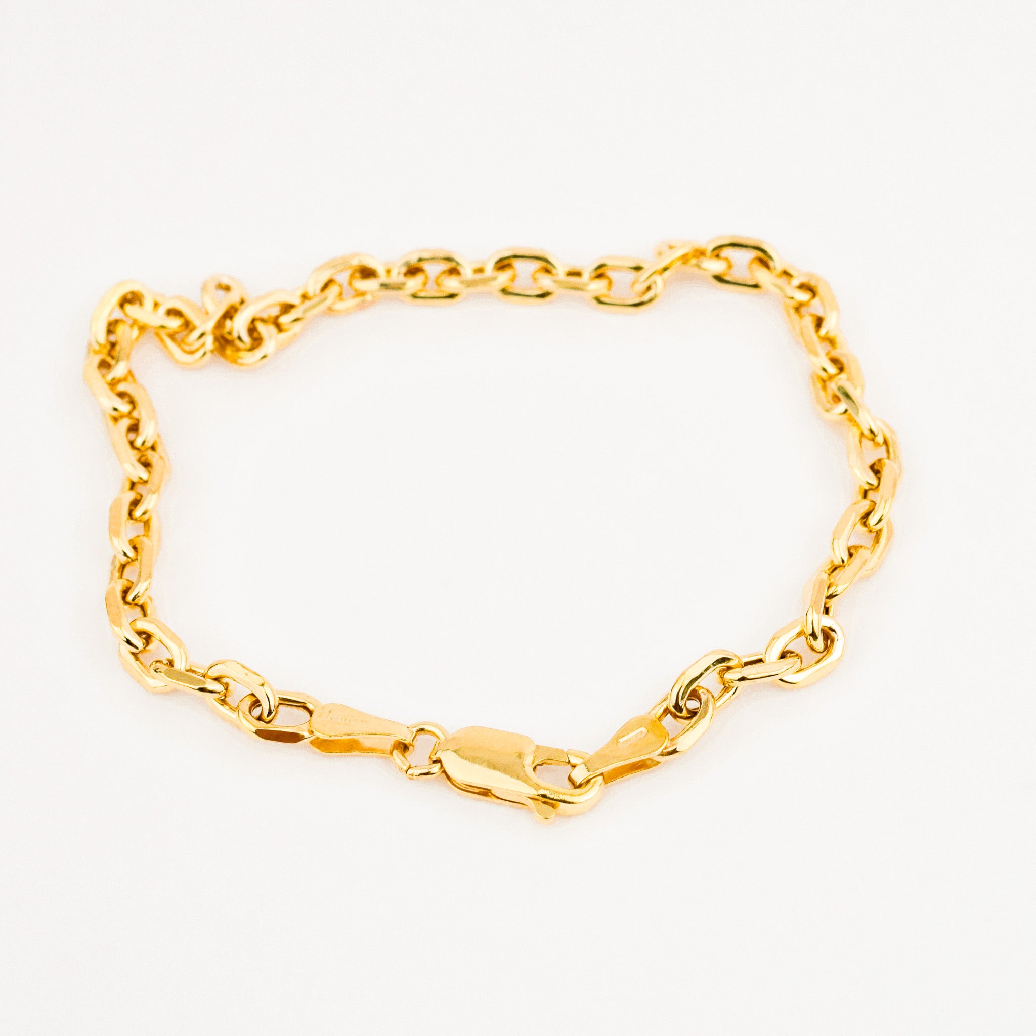 vintage gold 7.5" Cable Link Bracelet