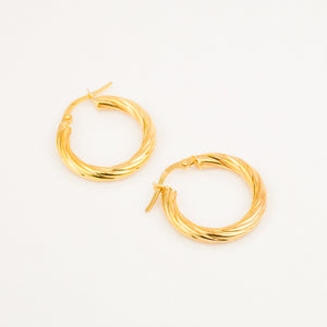 vintage 21.4 Twist Hoops