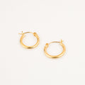 vintage 14mm Classic Gold Hoops