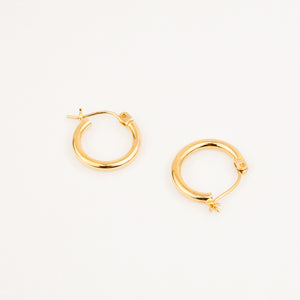 vintage 14mm Classic Gold Hoops