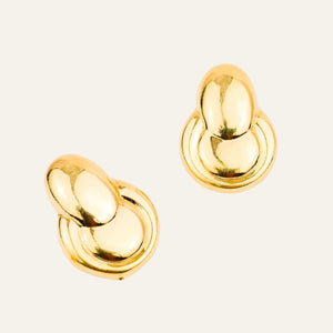 Vintage Retro Doorknocker Stud earrings 