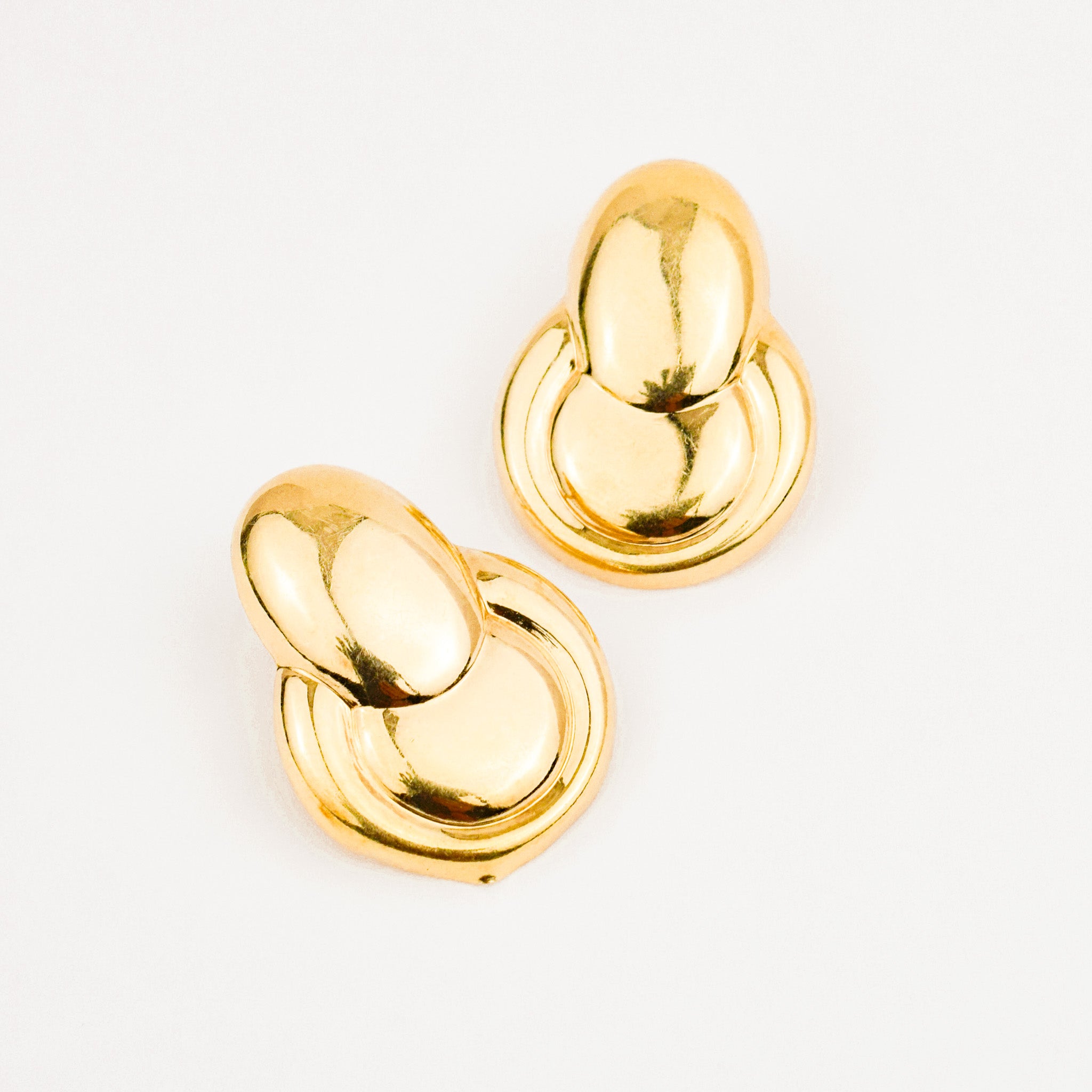 Vintage Retro Doorknocker Stud earrings 