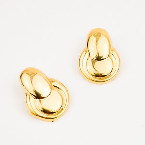 Vintage Retro Doorknocker Stud earrings 