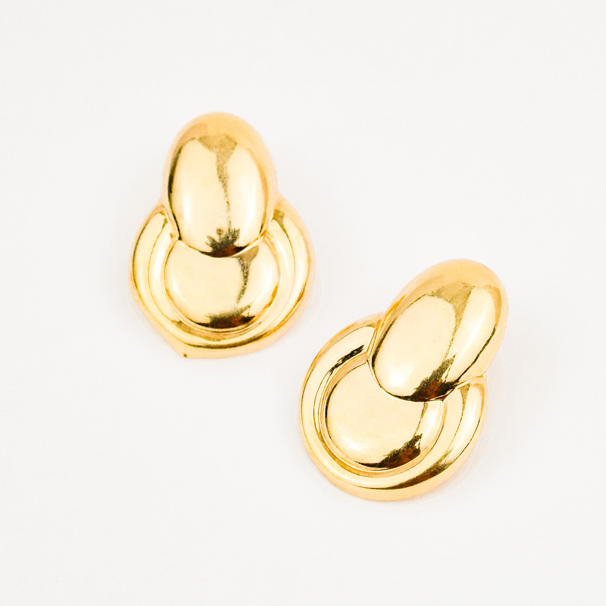 Vintage Retro Doorknocker Stud earrings 