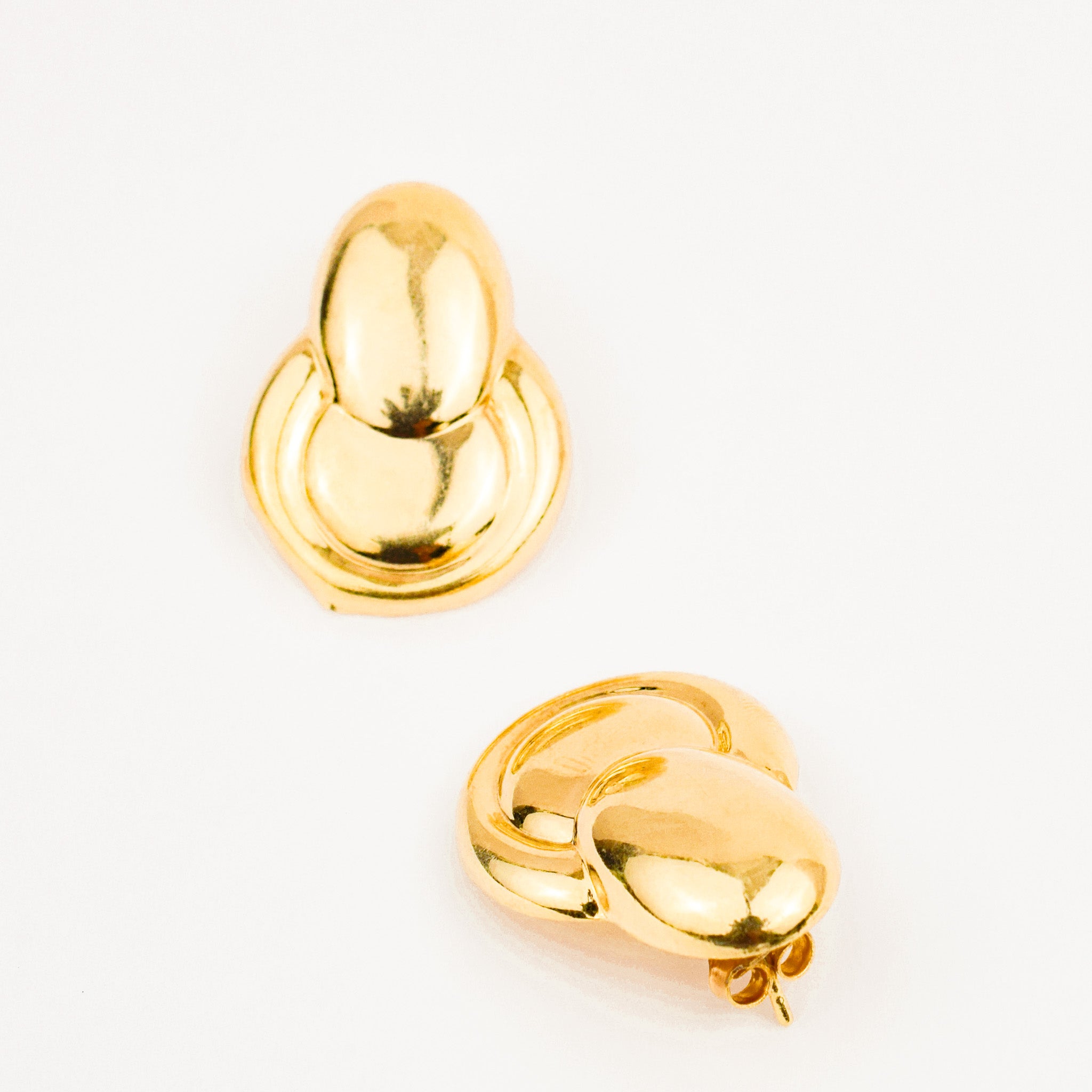 Vintage Retro Doorknocker Stud earrings 