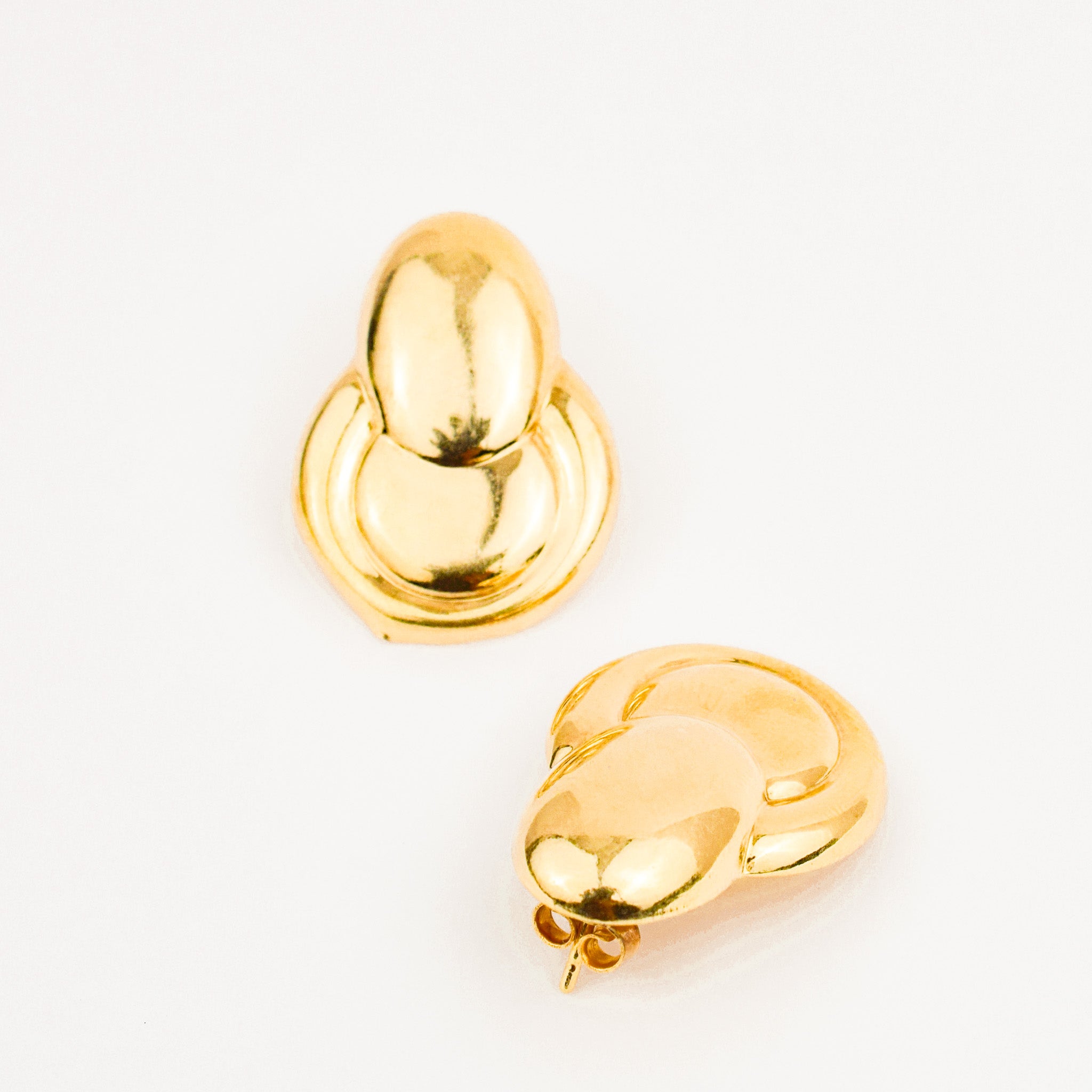 Vintage Retro Doorknocker Stud earrings 