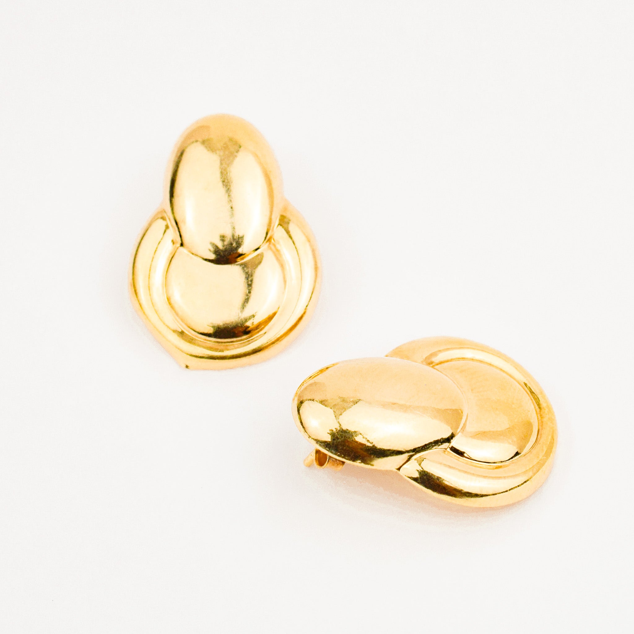 Vintage Retro Doorknocker Stud earrings 