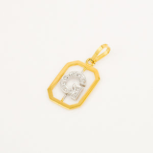 'G' Framed Charm