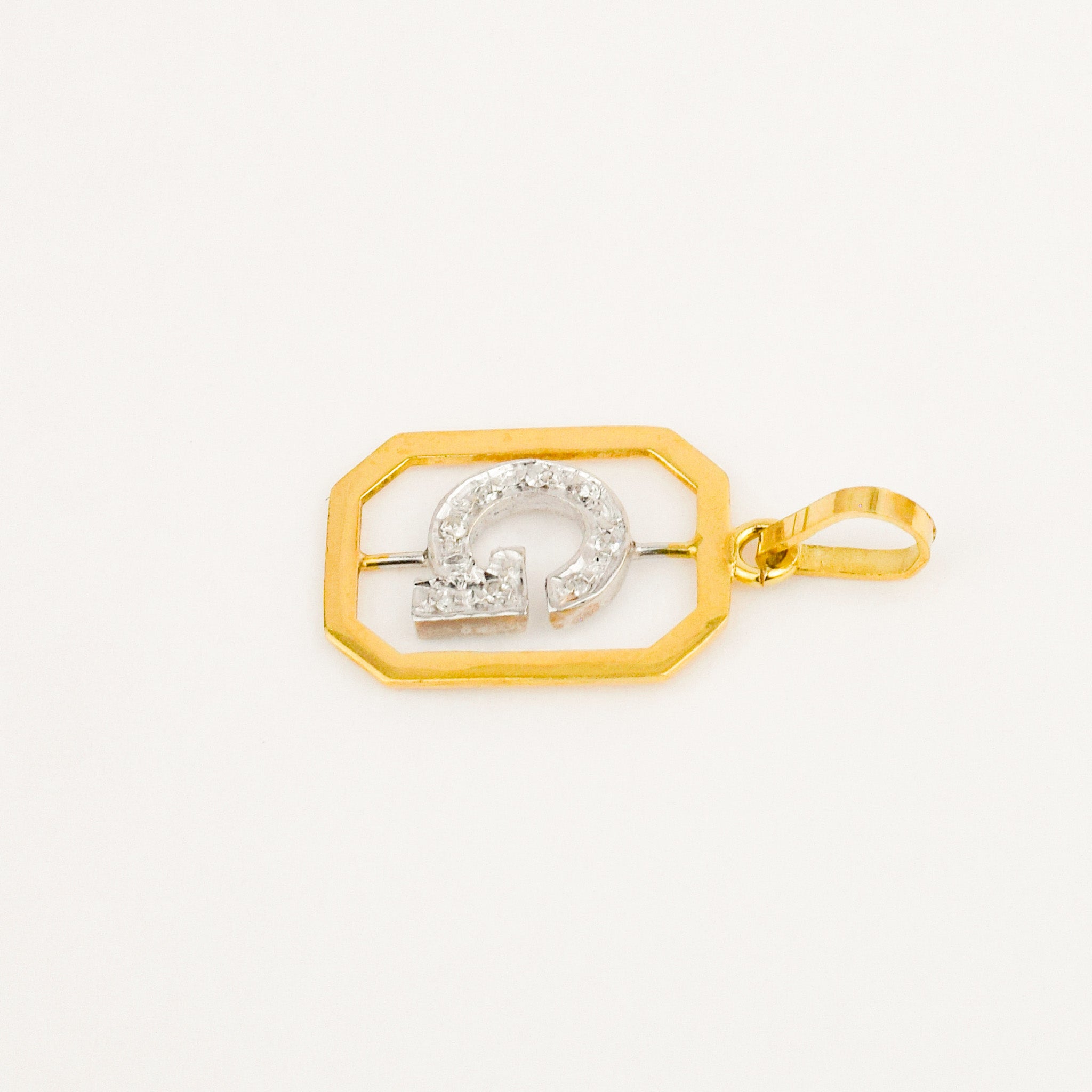 'G' Framed Charm