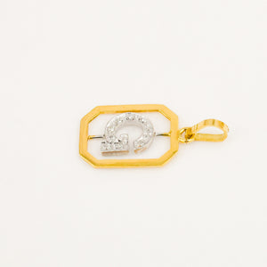 'G' Framed Charm