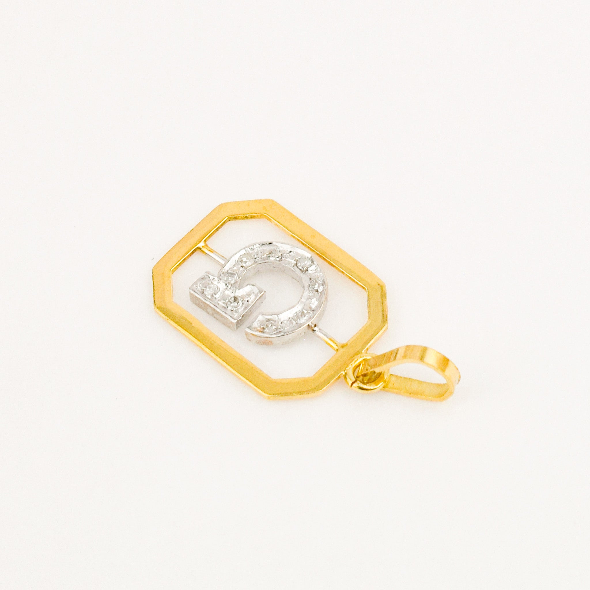 'G' Framed Charm