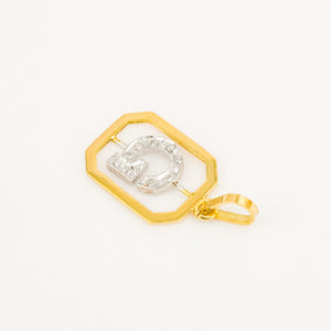 'G' Framed Charm