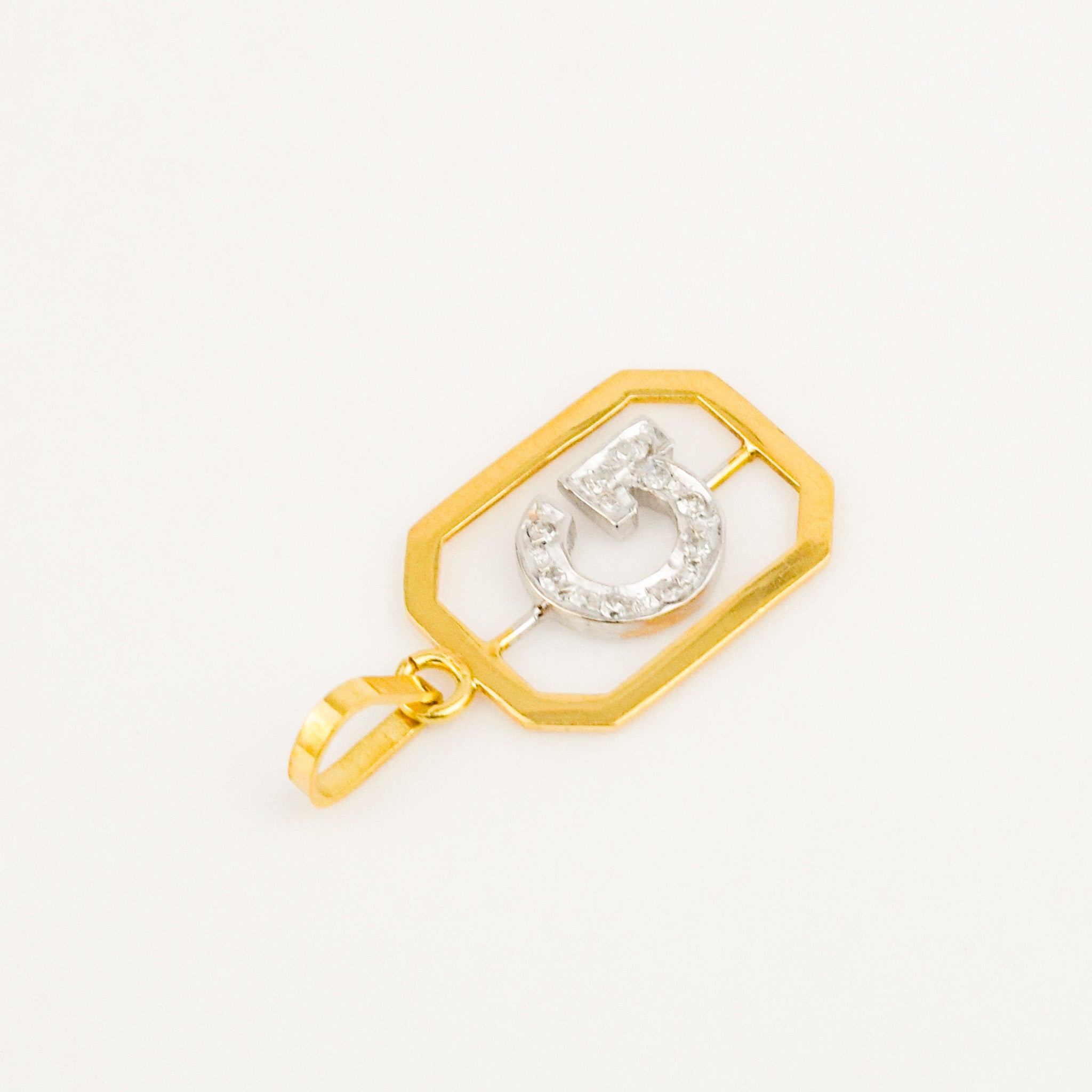 'G' Framed Charm