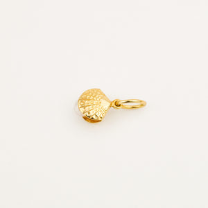 vintage gold Small Pearl Seashell charm 