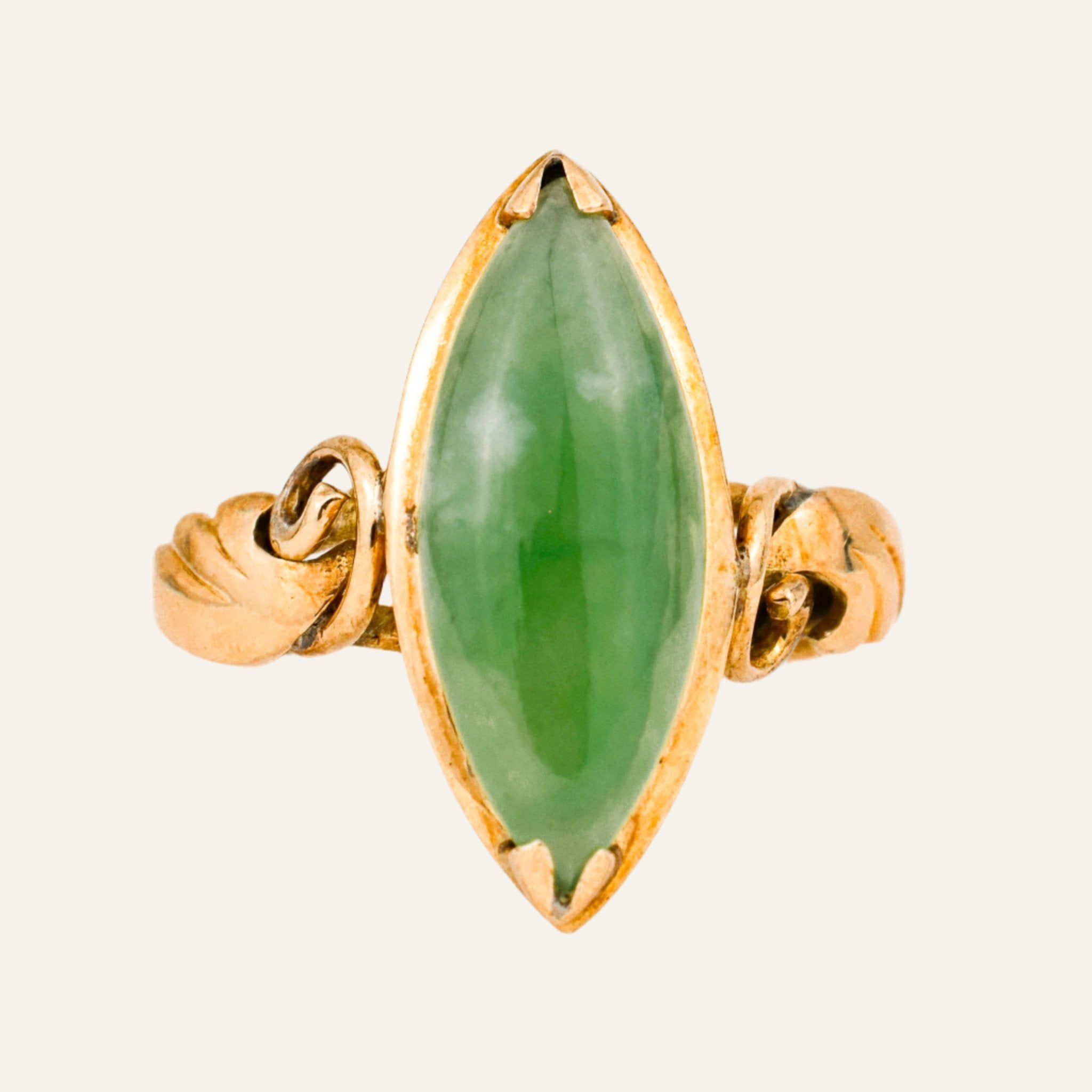 Marquise Jade Ring