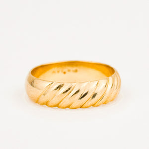 vintage gold Linear Ribber Band