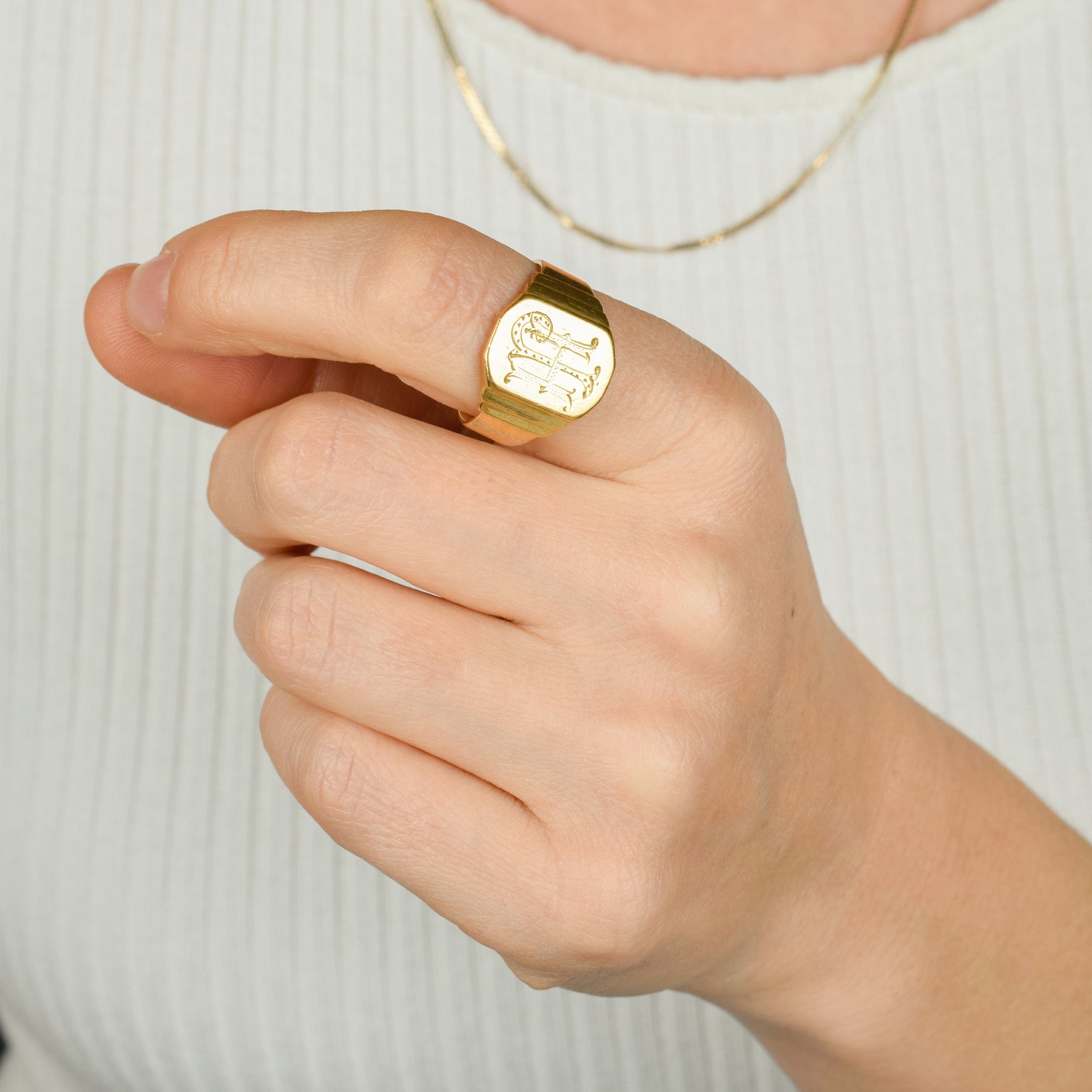 'HP' Signet Ring