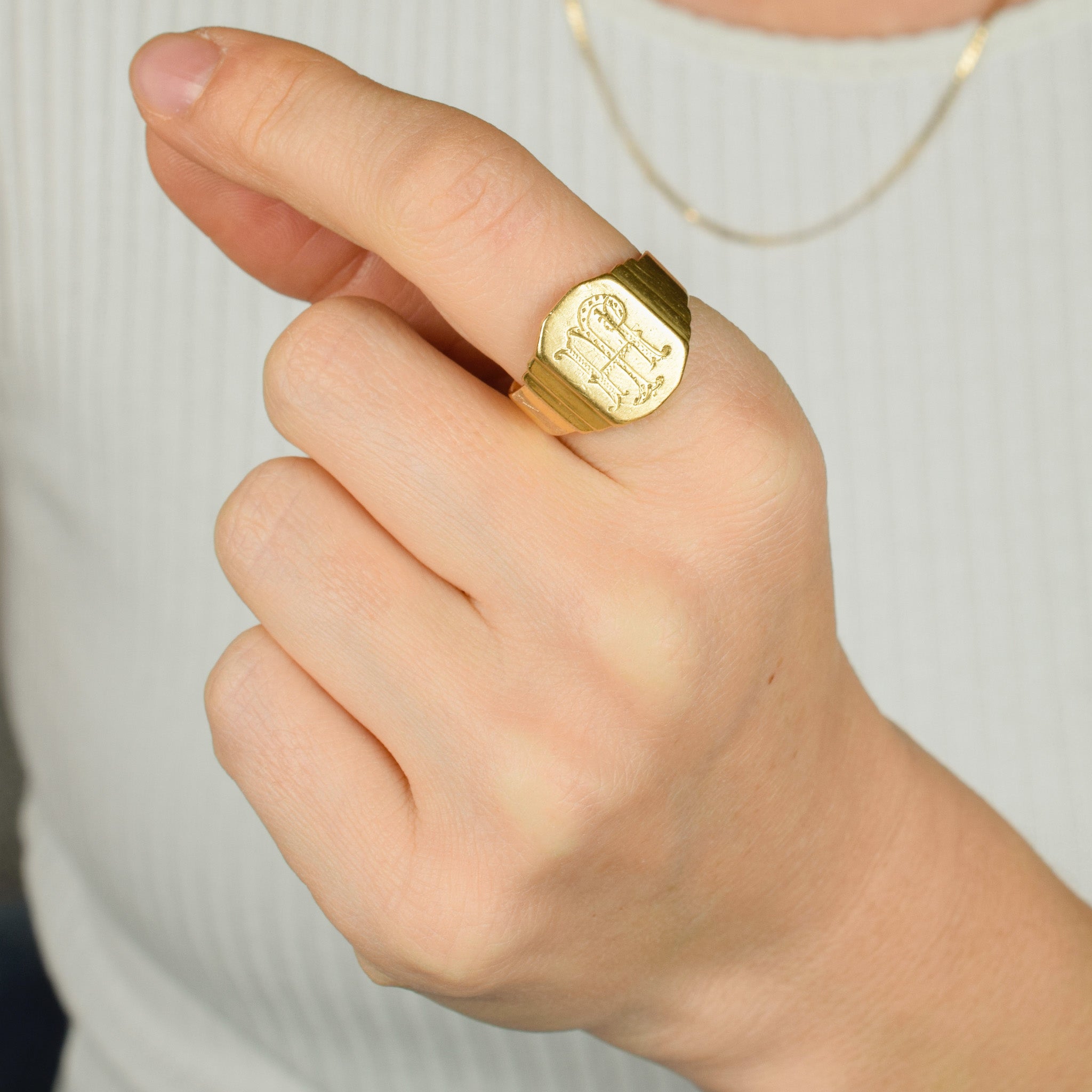 'HP' Signet Ring