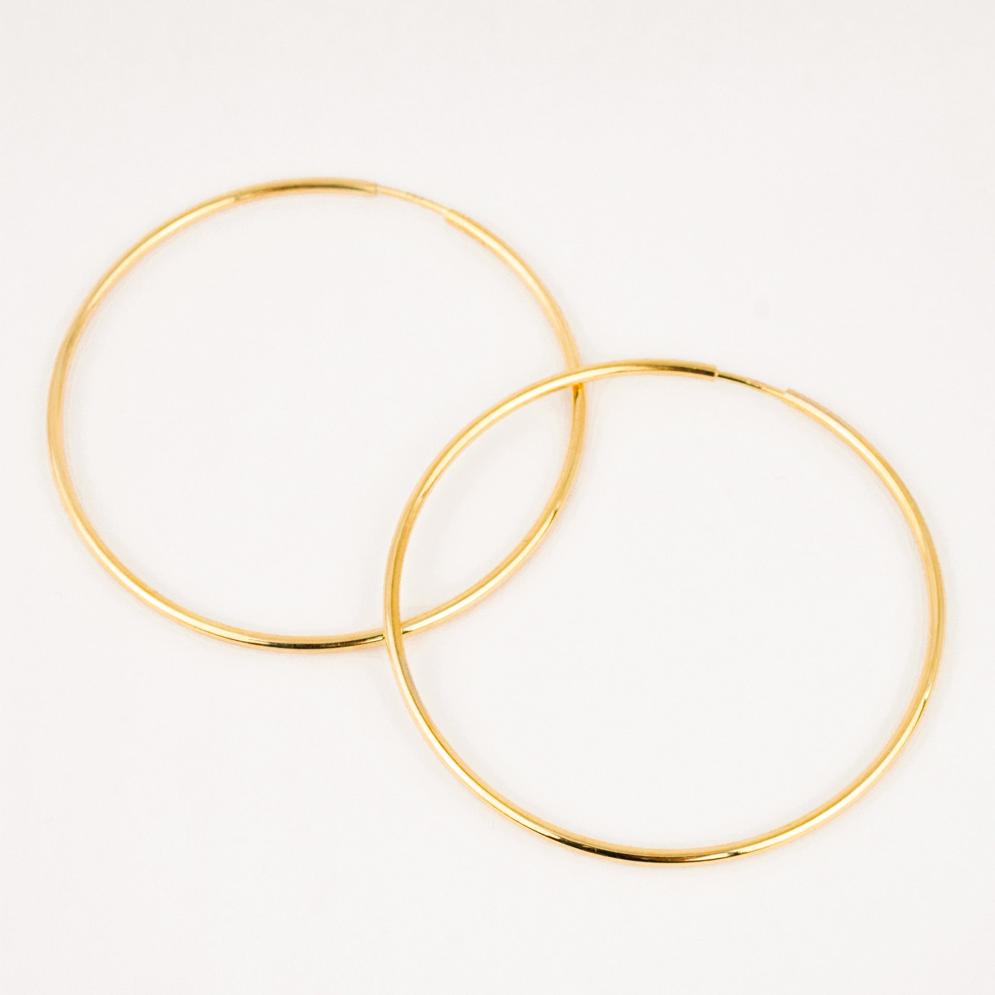 52 mm Gold Hoop Earrings