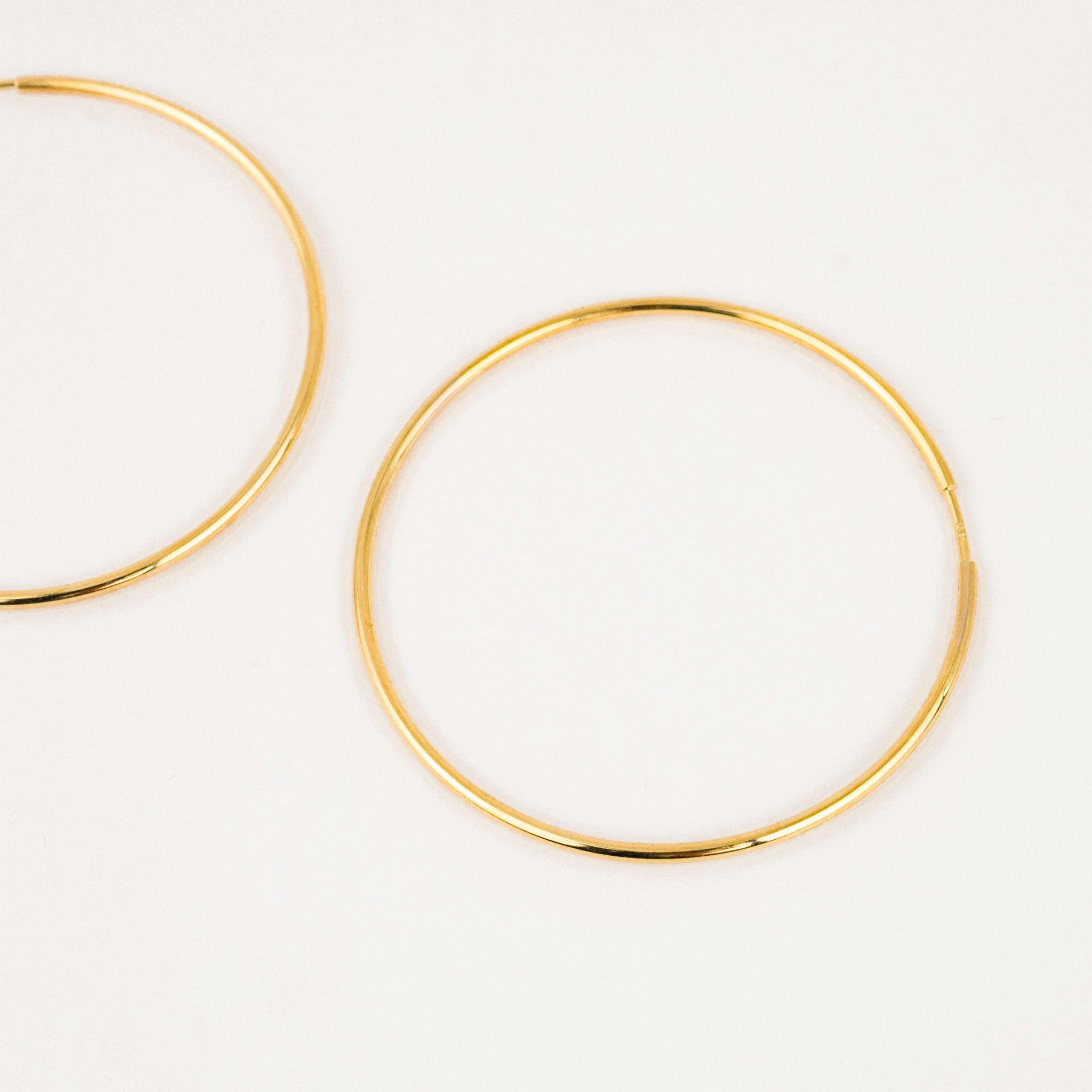 52 mm Gold Hoop Earrings