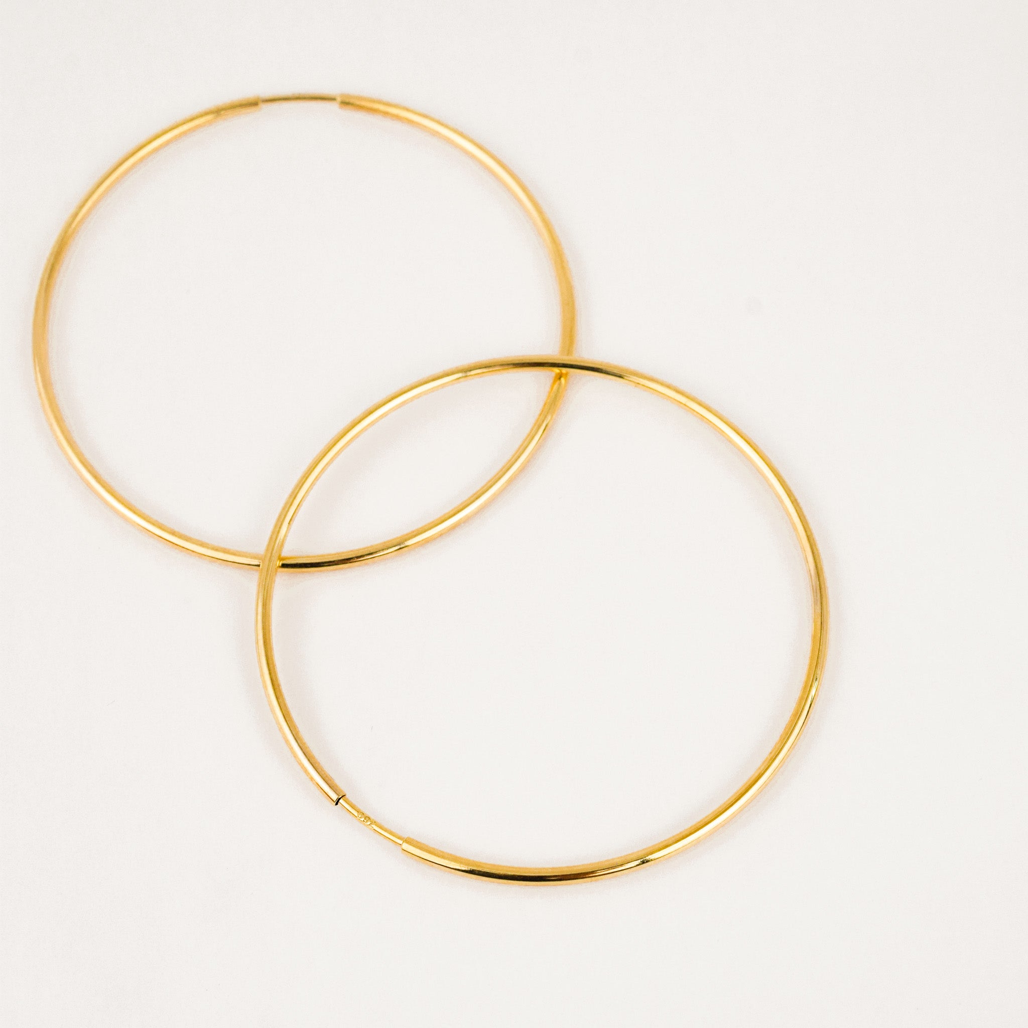 52 mm Gold Hoop Earrings
