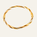 Tri-tone Twisted Bangle