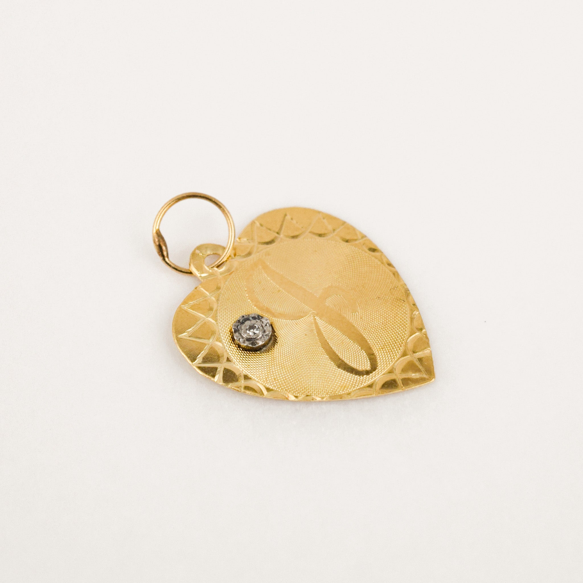 'J' Heart Pendant