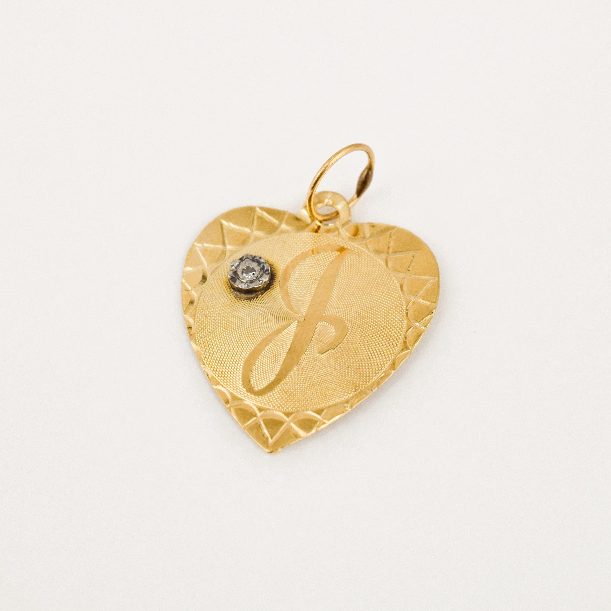 'J' Heart Pendant