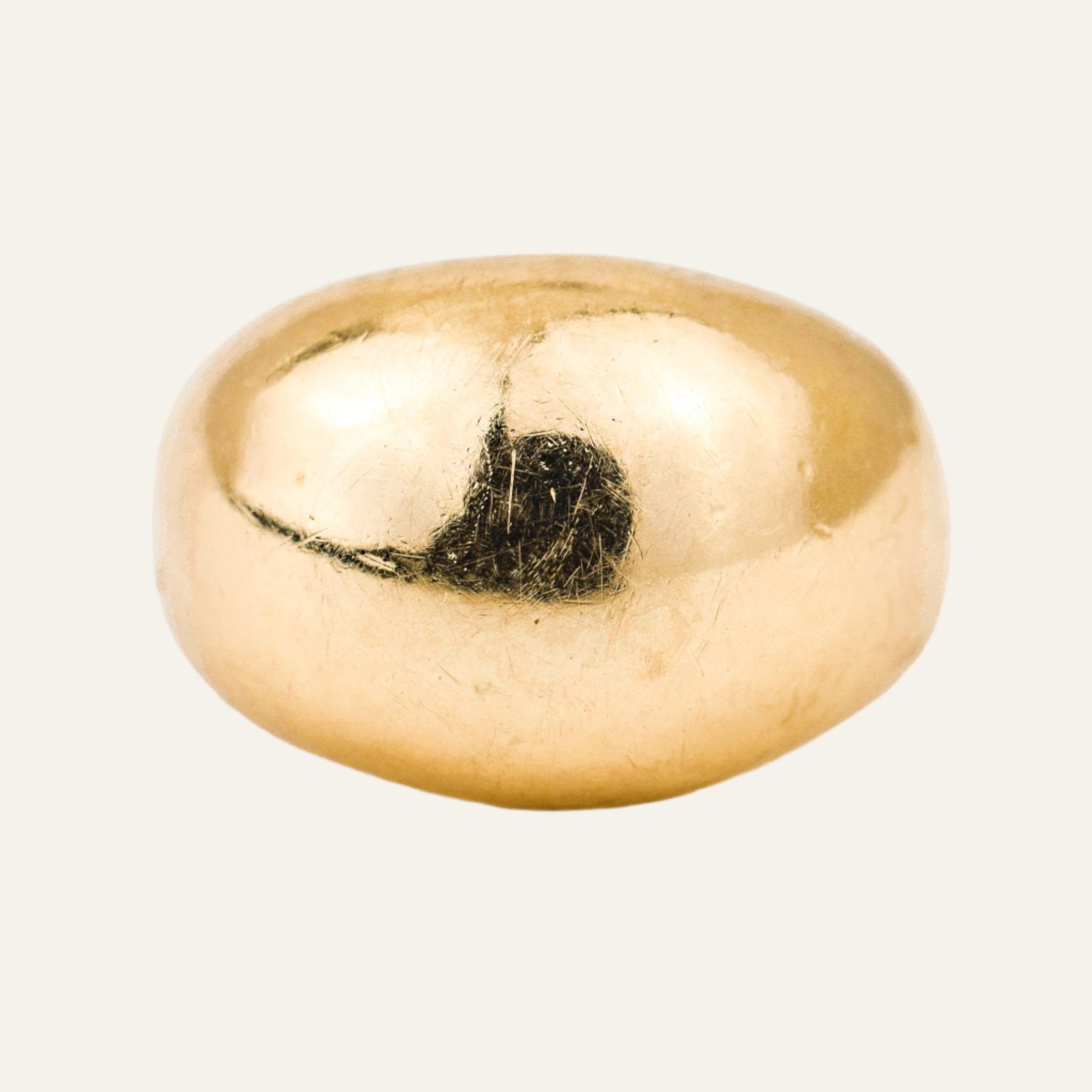 Vintage gold Smooth Bubble Ring