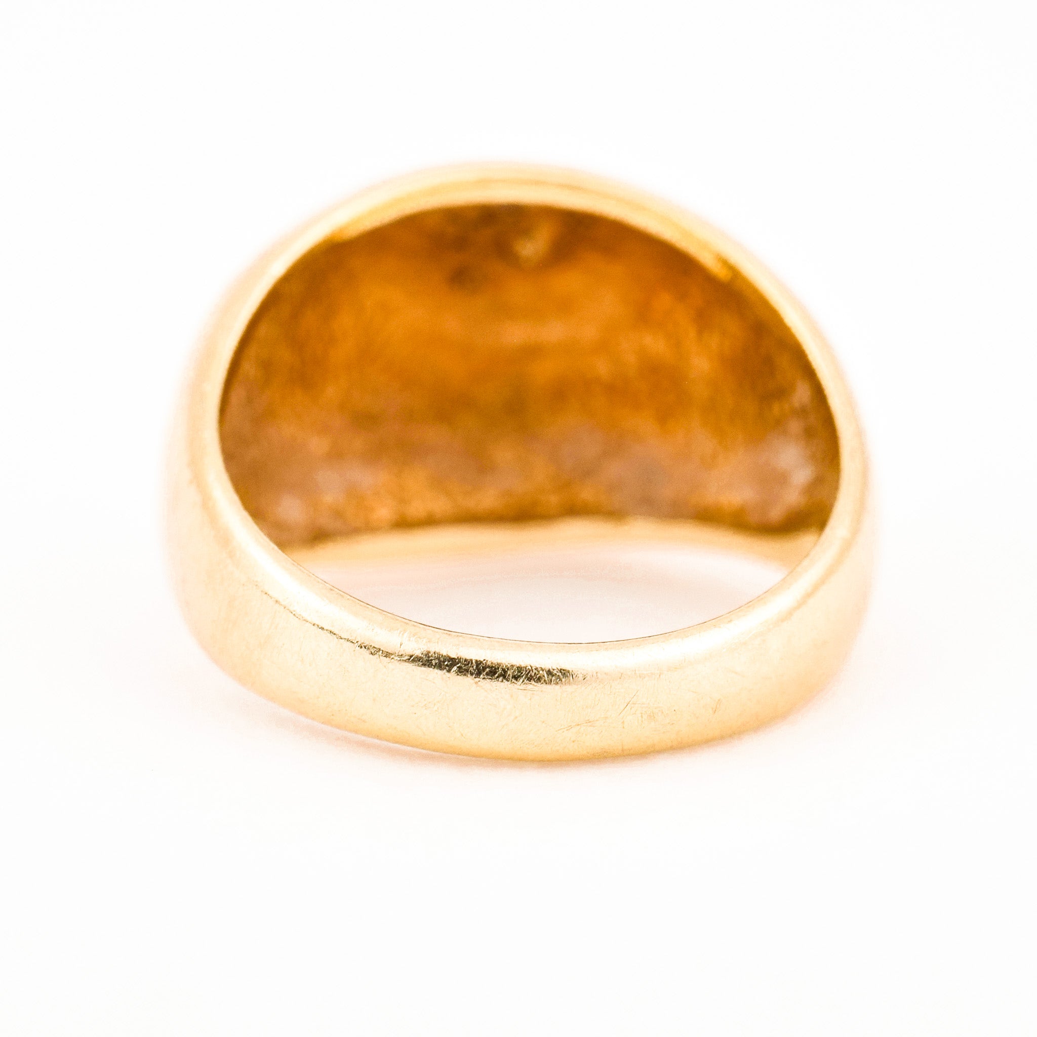 Vintage gold Smooth Bubble Ring