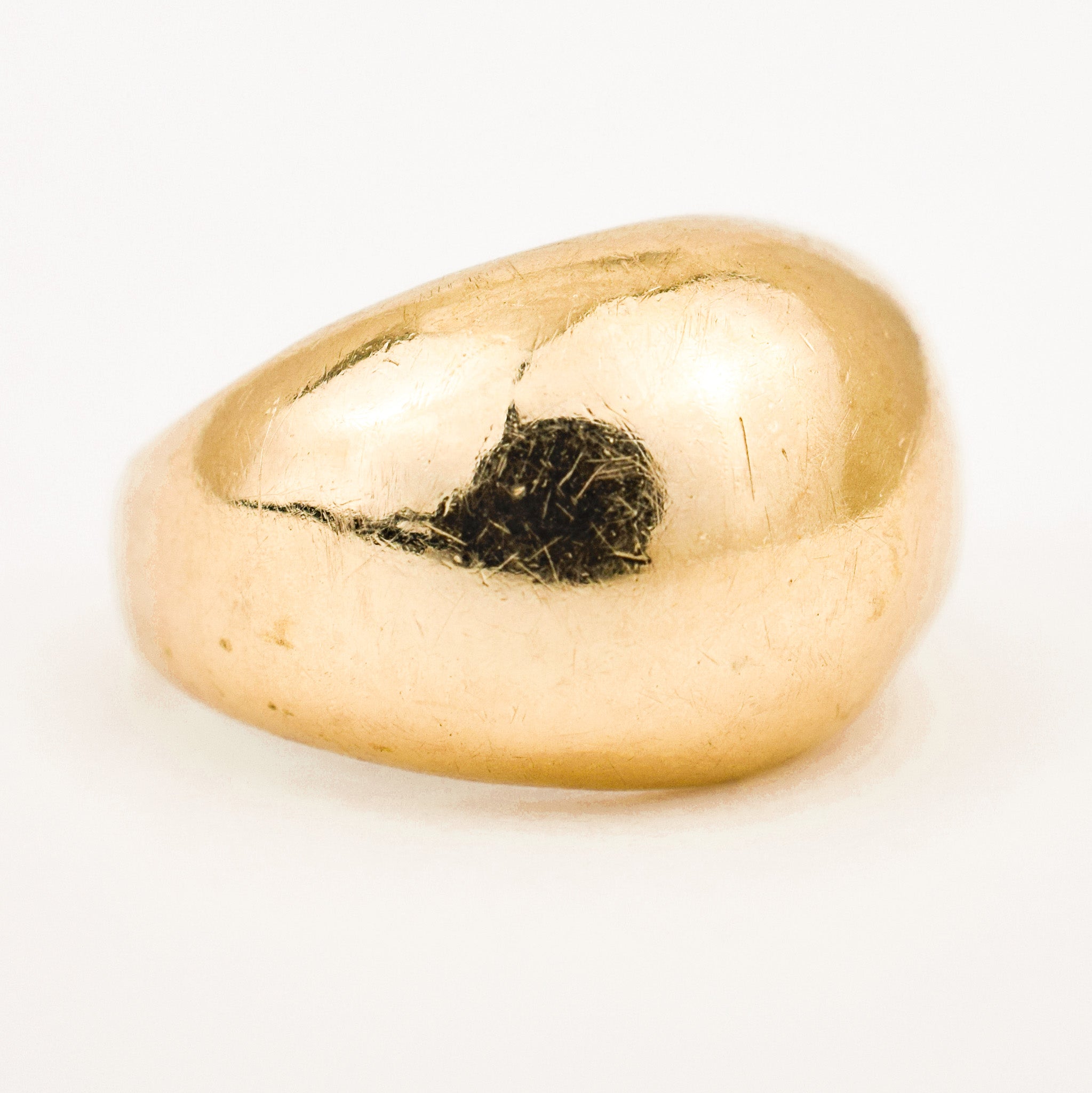 Vintage gold Smooth Bubble Ring