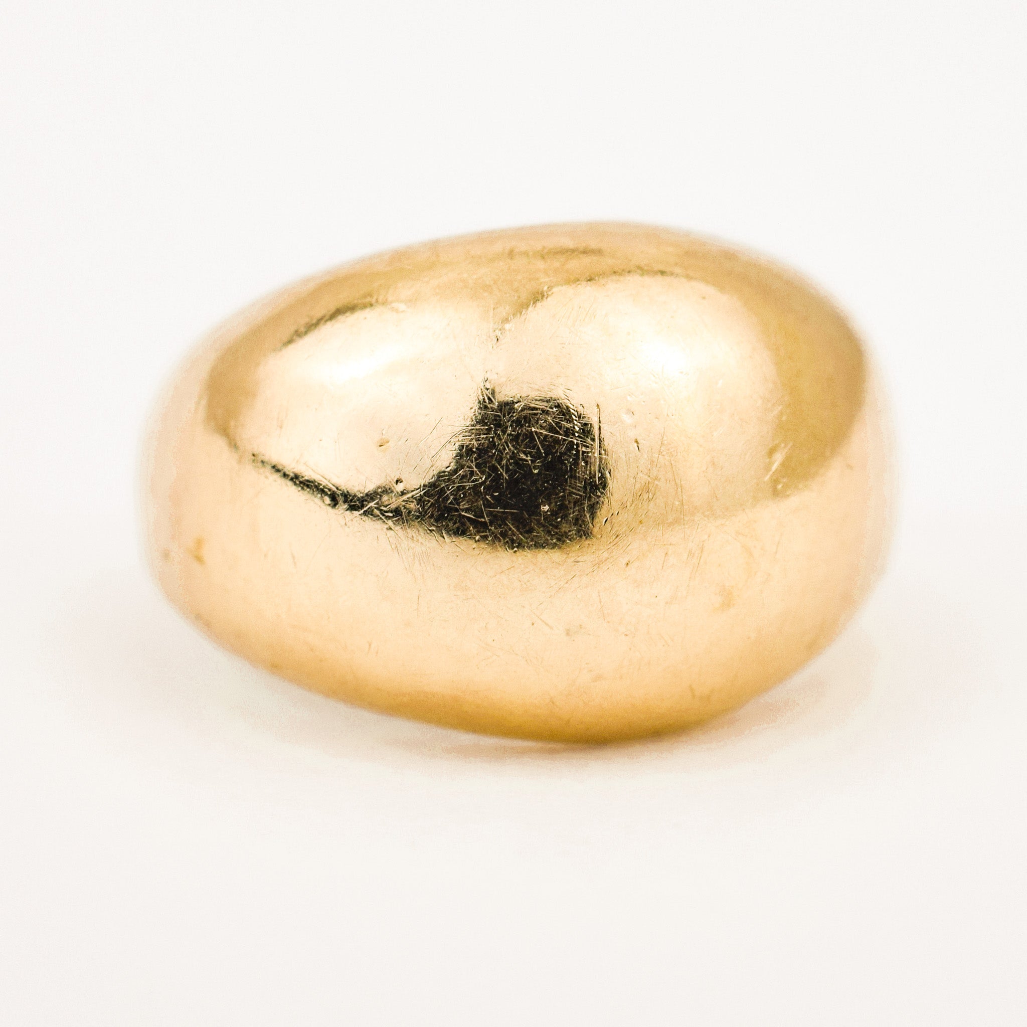 Vintage gold Smooth Bubble Ring