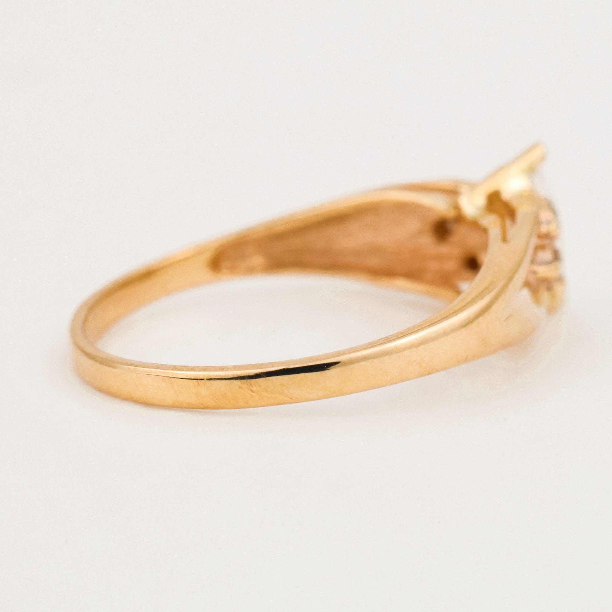 Vintage marquise opal and diamond ring 