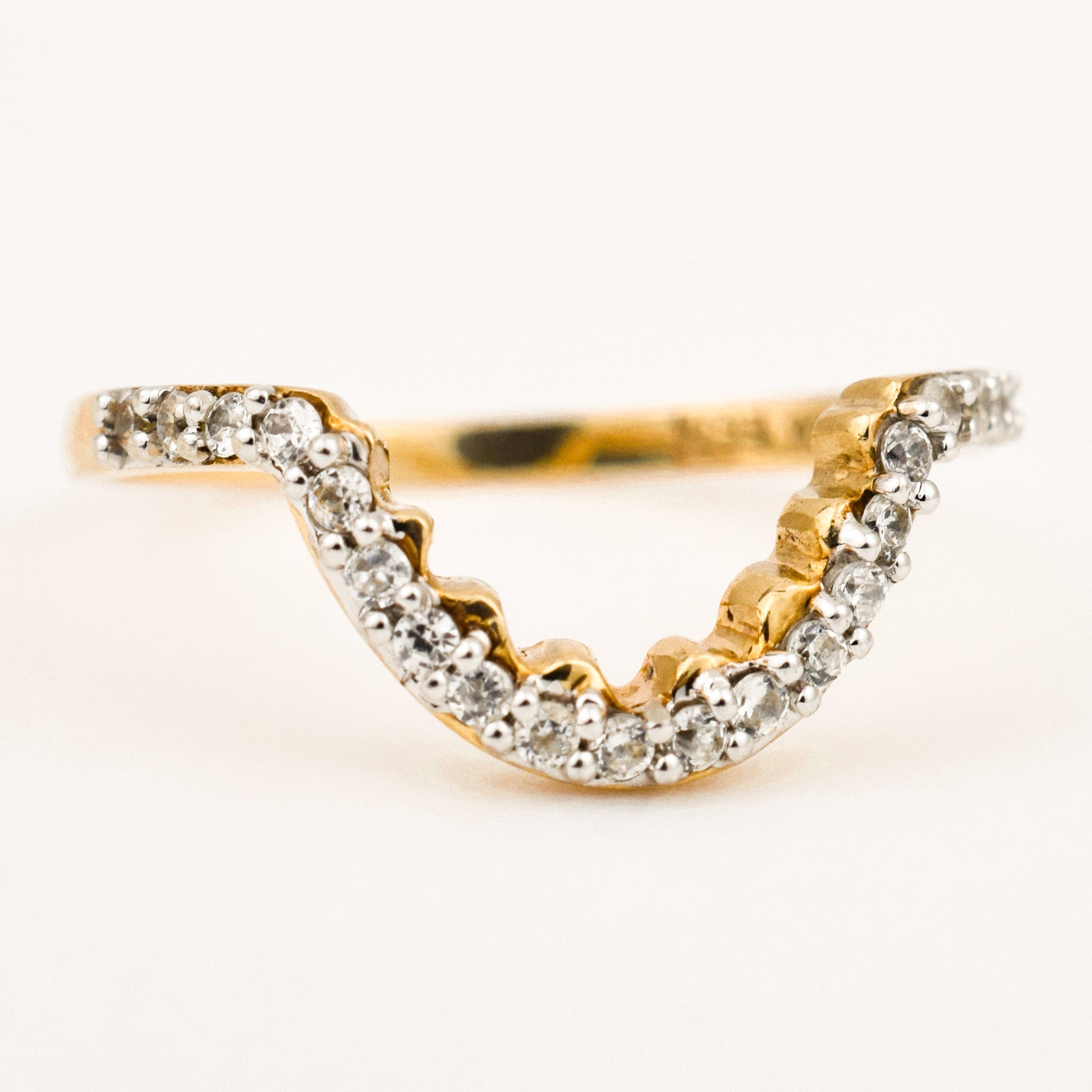 White Stone Nesting Ring