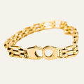 
Vintage 14k 7.25" Gate Link Bracelet